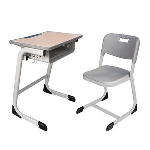 Escritorio y Silla Ajustables Ergonómicos y Ecológicos de MDF Verde y Acero para Uso Comercial en Escuelas Secundarias, Diseño Moderno, Hecho en <span class=keywords><strong>China</strong></span> - Product Image 6