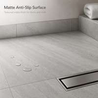 Carrelage de sol mat grand format 600x1200mm effet pierre grise pour villa, restaurant, commerce et projet de bureau