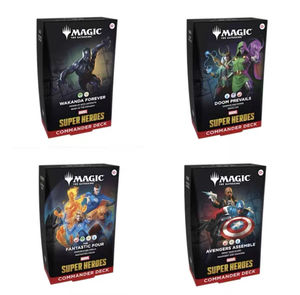 Marvel Superhelden X Commander <span class=keywords><strong>Deck</strong></span> Bundle Ein Set aus Vier Kompletten Sammelkarten-Decks zum Verschenken - Product Image 1