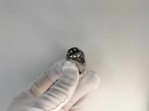 男性用ビンテージシルバーメッキカラー変化感情気分リング - Product Image 6