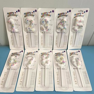 <span class=keywords><strong>เทียน</strong></span>ตัวเลขตกแต่งเค้ก <span class=keywords><strong>เทียน</strong></span>หลากสีสำหรับงานวันเกิด ขายดี 0-9 บรรจุในบлистерการ์ด - Product Image 3