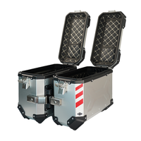 Coffre de livraison argenté pour moto, boîte de livraison de bagages en Aluminium, accessoire de luxe pour motocyclette, capacité maximale 36l