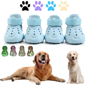 Sandales <span class=keywords><strong>pour</strong></span> animaux de compagnie en caoutchouc de haute qualité, semelle antidérapante résistante, <span class=keywords><strong>bottes</strong></span> <span class=keywords><strong>pour</strong></span> <span class=keywords><strong>chiens</strong></span> réglables, chaussures imperméables <span class=keywords><strong>pour</strong></span> <span class=keywords><strong>chiens</strong></span> - Product Image 5