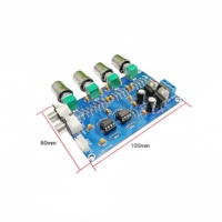 Carte de préampli amplificateur XH-M164 avec op-amp NE5532 pour l'amélioration audio et la réglage des aigus/bas.