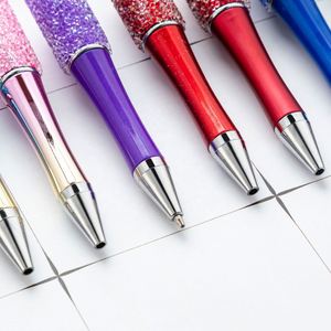 Stylos à bille DIY perlés avec strass scintillants, design étoilé multicolore, cadeau créatif pour tous les âges - Product Image 3