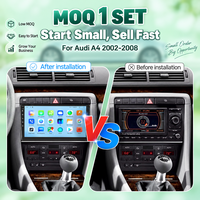 Autoradio Android 9 pouces écran tactile IPS CarPlay GPS Bluetooth WiFi pour Audi A4 A5 B8 S4 S5 2000-2009 Lecteur multimédia