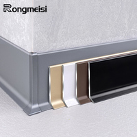 Plinthe de sol garantie Plinthe blanche en aluminium Led Base moderne Plinthe en acier inoxydable