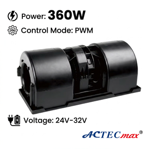 มอเตอร์พัดลมระบายความร้อนในรถยนต์ AC.117.1908 แบบสองล้อ ควบคุมด้วย PWM 3650 รอบต่อนาที 360 วัตต์ 24 โวลต์ 32 โวลต์ สำหรับรถบรรทุก รถบัส รถแทรกเตอร์ งานหนัก - Product Image 2