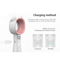 Ventilateur portable électrique USB sans pales rechargeable pour voiture, trois vitesses, avec refroidissement et support personnalisé
