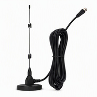 Antenne 2,4 GHz 7dBi hélicoïdale à base magnétique, câble RG58 de 3 m, connecteur d'interface TV 2400-2485 MHz pour WiFi sans fil AV