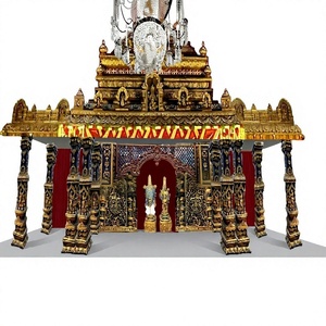 Mandap traditionnel pour mariage, Tirupati Balaji et Lakshmi, Mandapam pour mariage hindou, Cérémonie Vidhis Mandap Maharaja, Mandap en matériau synthétique - Product Image 1