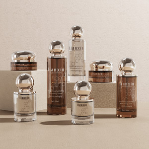 Ensemble d'emballages de luxe pour soins de la peau en forme de boule, flacons pompe en verre de 30 ml, 50 ml, 100 ml, 120 ml, 150 ml avec pots de crème pour le visage de 30 g, 50 g - Product Image 1