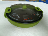 Ensemble de casseroles de camping empilables en silicone, kit de cuisine d'extérieur