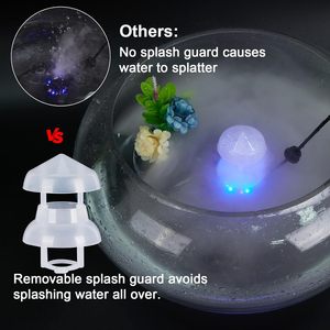 12 LED, brumisateur en plastique écologique, fontaine d'eau, machine à brouillard pour étang, atomiseur, humidificateur d'air, brumisateur ultrasonique, protection contre les éclaboussures - Product Image 3