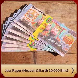 Paquete de 70 Billetes de Diez Mil Yuanes, Gran Denominación, para la Ceremonia de Limpieza de Tumbas y Culto a los Ancestros - Product Image 5