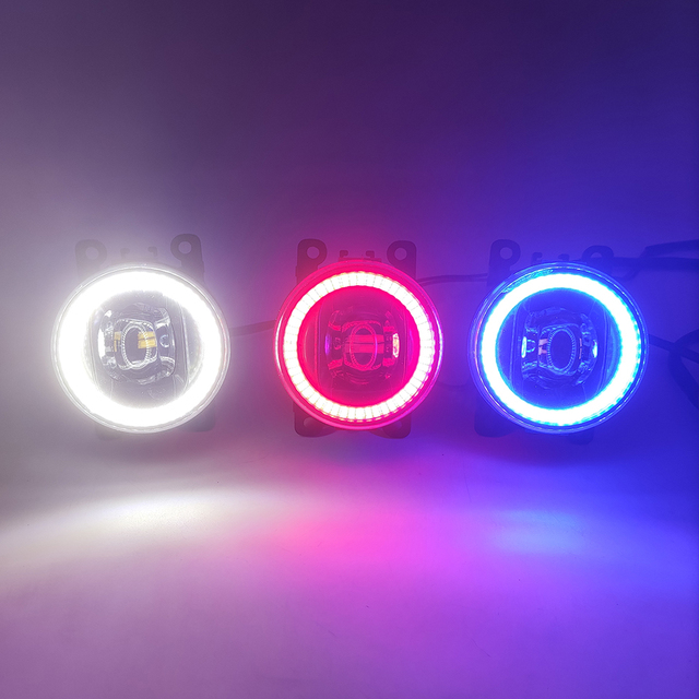 2 Functions Auto LED DRL Daytime Running Light Car Angel Eyes Fog Lamp Foglight for Suzuki Grand Vitara 2007 - 2012