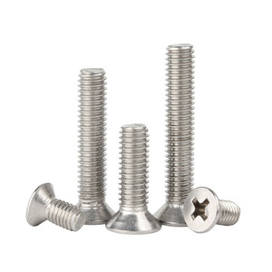 Wanqian Fasteners Stainless Steel Phillips Countersunk Head Screws M3 M4 M5 M6 M8 Metric Standard Thread - Product Image 1