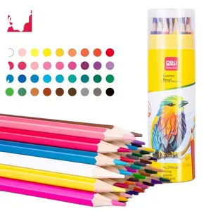 Deli 7070-36 oil color lead water soluble color lead fine art pencil student professional hand drawing pen 12 colors