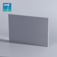 Feuille acrylique OLEG 1220*2440mm, table, taille personnalisée, couleur, logo pour impression UV, feuilles acryliques, découpe laser, taille 4*8 pieds