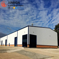 Bâtiment d'usine en acier robuste conçu sur mesure, structure rigide Q355B avec certification CWB pour ligne de production
