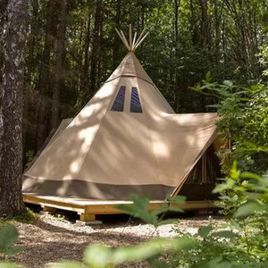 <span class=keywords><strong>Tipi</strong></span> <span class=keywords><strong>Glamping</strong></span> Personalizado de Lujo, Grande, para Cuatro Estaciones, de Una Habitación, Resistente a los Rayos UV, Ignífugo e Impermeable, de Oxford 900D de Alta Resistencia - Product Image 3