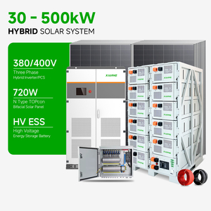 Three Phase 380V Mppt Full Kit 15kw 20kw 30kw 40kw 50kw 80kw 100kw off Grid Hybrid All in One <strong>Solar</strong> <strong>Panel</strong> <strong>System</strong> Complete - Product Image 1