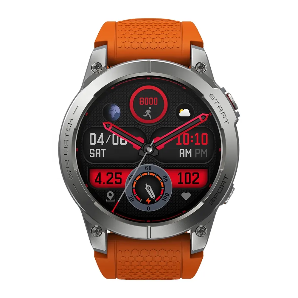 Zeblaze Stratos 3 Premium GPS Smart Watch Ultra HD AMOLED Display Built-in GPS Hi-Fi Bluetooth Phone Calls Smartwatch