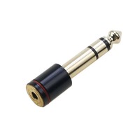 6.35mm 1/4 "mono mâle à 3.5mm 1/8" connecteur femelle 2 pôles 3 pôles Jack haut-parleur Terminal prise casque adaptateur