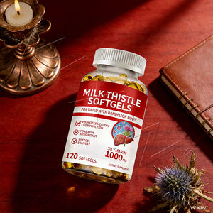 Cápsulas de Cardo Mariano 200mg Silimarina Flavonoides, Fórmula Equilibrada Óptima que Promueve la Desintoxicación y el Metabolismo del Alcohol - Product Image 2