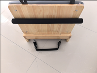 Reformer Pilates pliable en bois d’érable avec pieds réglables Machine de fitness professionnelle pour studio et maison