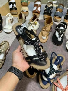 Sandali da Donna Nuovi con Punta Tonda, Traspiranti, Casual, alla Moda, Stile Etnico, Ciabatte, Design Misto, Ingrosso - Product Image 4