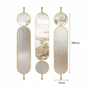 Partición divisoria de pantalla de Metal con marco de acero inoxidable de diseño personalizado del fabricante <span class=keywords><strong>para</strong></span> Hotel Clubs Bar Villa Milk Tea Coffee Shop - Product Image 1