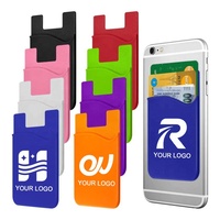 Vente en gros en usine de porte-cartes de téléphone portable en silicone avec logo personnalisé et support cadeaux fantaisie accessoire de téléphone à sublimation