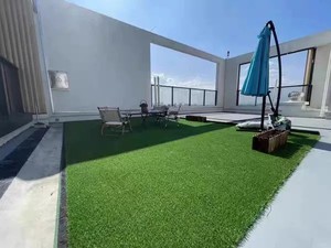 Césped artificial de alta densidad, césped sintético para exteriores, alfombra decorativa verde realista - Product Image 2