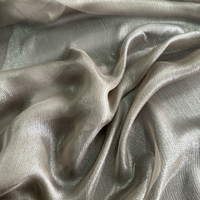 Tissu en mousseline de soie froissée couleur unie avec feuille d'or, 140 cm x 8 mm, haute qualité, vente en gros, pour robes, tenues de soirée, hauts, maillots de bain et plus encore