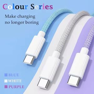 100W High Speed Nylon Braided <b>Cable</b> <b>USB</b> to <b>Type</b>-<b>C</b> 6A Fast Charging <b>Cable</b> 1M 2M <b>USB</b> <b>C</b> Data <b>Cable</b> - Product Image 2