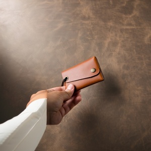 Boshiho Customized Minimalist Slim Wallet Credit Card Holder Gift Genuine Leather Credit Card Leather Wallet Slim Wallet <b>Purse</b> - Product Image 1