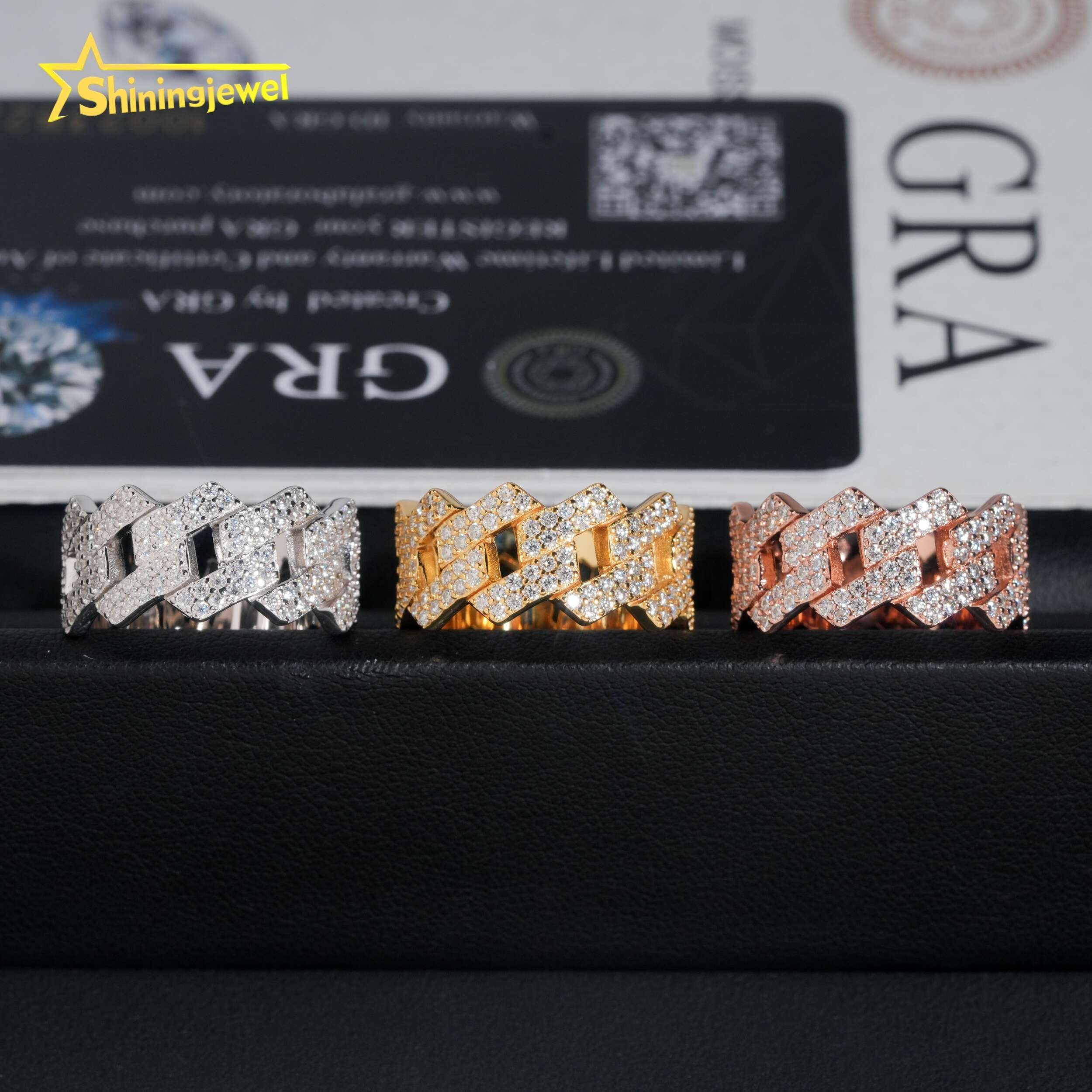 moissanite ring hip hop wholesale