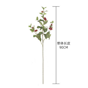 ช่อดอกกุหลาบประดิษฐ์ CallaFloral ก้านยาว สีเหลือง สีแดง สำหรับตกแต่งงานแต่งงาน สไตล์ INS งานประดิษฐ์ผนังดอกไม้ - Product Image 5