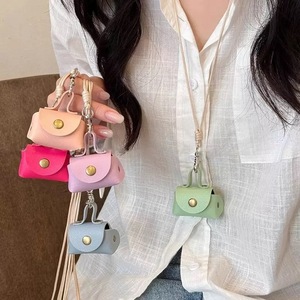 กระเป๋าใส่เหรียญหนังพร้อมสร้อยคอสำหรับผู้หญิง  กระเป๋าเก็บของ  ซองใส่หูฟัง  สายคล้องเสื้อ  สร้อยยาว  เครื่องประดับ - Product Image 3