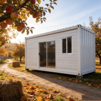 Maison préfabriquée moderne de luxe en acier, conteneur portable, maison modulaire mobile, 2-3 chambres, faible coût pour le bureau à domicile ou l'habitation