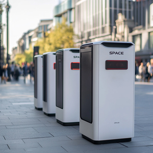 Thân thiện với môi năng lượng mặt trời-Powered thông minh rác bin với chất thải thông minh hệ thống quản lý và thời tiết Cấu trúc - Product Image 6