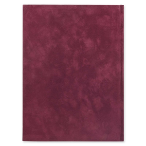 Cartella Porta Certificati A4 di Lusso in Velluto Bordeaux con Copertina Rigida in Pelle Scamosciata - Product Image 3
