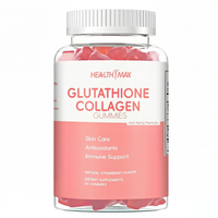 Gummies de collagène au glutathion personnalisées OEM, formule saine unique, pour une peau lisse et une immunité renforcée