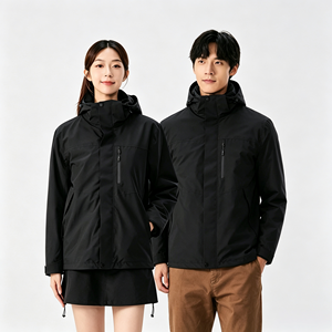 Chaqueta Táctica con Capucha 2 en 1 para Hombre y <span class=keywords><strong>Mujer</strong></span> - Tex Zipper, Resistente al Viento, Impermeable, Transpirable y de Secado Rápido para Relleno - Product Image 3