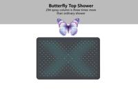 Pomme de douche en silicone, panneau concave-convexe, colonne de pulvérisation 294 buse de douche pluie