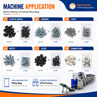 Machine d'emballage et de comptage automatique verticale VFFS pour petites pièces en plastique, fixations, clous, vis et quincaillerie