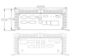Komputer ITX industri tanpa kipas terbaru 4 * LAN 12 * COM desain ringkas kasar kartu SIM 4G <span class=keywords><strong>IoT</strong></span> Linux Windows I5 4K 64GB RAM - Product Image 2