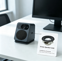 Haut-parleur rond large bande FCE 31 mm 3Ω 4W pour contrôle d'accès/terminal de conférence/appel médical/dispositif vocal intelligent |   Personnalisation OEM