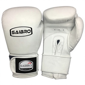 Gants de boxe en cuir synthétique de haute qualité 8oz, diverses couleurs, avec fermeture Velcro, poignées pour l'entraînement et les arts martiaux - Product Image 1